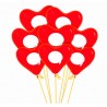 Globos Corazón Viñeta Rojo R12 x12 latex Sempertex