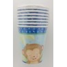 Vasos Monkey X8 Niño Baby Shower