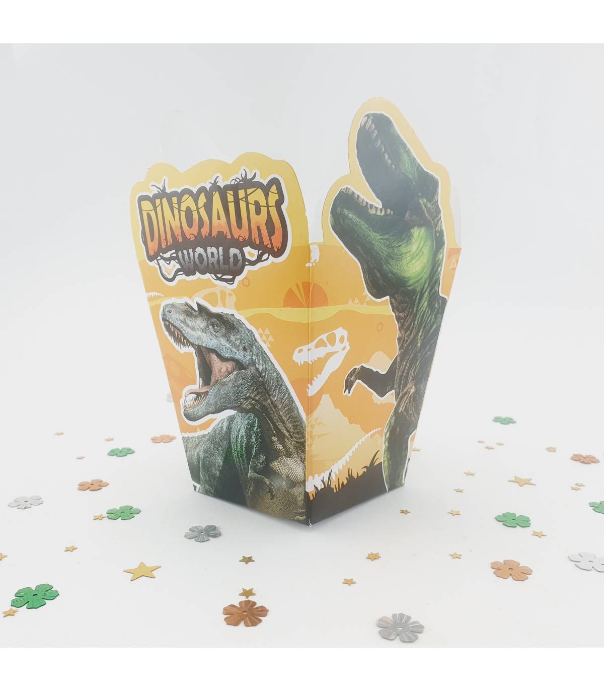 Náutico Diez Inhalar Cajas Crispeteras Dinosaurios X6